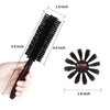 PERFEHAIR Round Boar Bristle Hair Brush-1.8 Inch, Blow Drying & Styling Soft Natural Boars Wooden Hairbrush for Women & Men's Short Fine Hair, Beard
