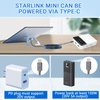 Aojo Starlink Mini USB C to DC Power Cable, Starlink Mini Cable, Starlink Mini USB C Cable for 100W PD Power Bank, Starlink Mini DC Power Cable，18Awg Waterproof Starlink Power Cord 2M/6.6FT