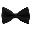 Bow Tie House Boys Classic Pre-Tied Bow Tie Formal Solid Tuxedo (Medium, Black)