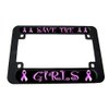 GRAPHICS & MORE Save The Girls - Breast Cancer Awareness Ribbon Motorcycle License Plate Frame