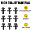 Osilly 50 PCS Engine Under Cover Splash Shield Body Bolts Screws, Universal Extruded U-Nuts Kit, Bumper Fender Liner Push Retainer Fastener Clips, Replacement for G35 G37 FX35 FX45 EX35