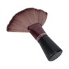 Fan Shape Hairdresser Brush, Hair Cutting Broken Hair Sweep Brush Soft Hairdressing Salon Accessory Barber Brush Hair Clippings Remove Brush Flat Base(Shredded hair brush)
