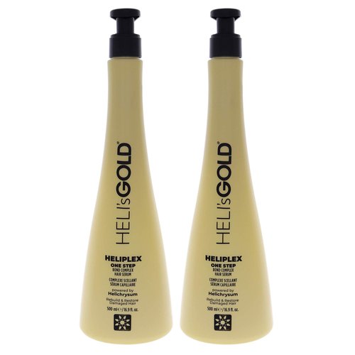 Helis Gold Heliplex One Step Hair Serum for Unisex - 16.9 oz Serum - Pack of 2