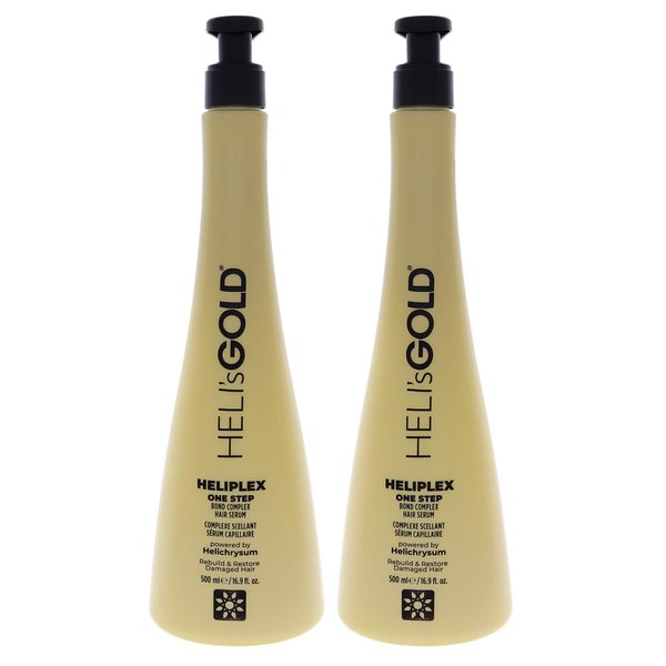 Helis Gold Heliplex One Step Hair Serum for Unisex - 16.9 oz Serum - Pack of 2