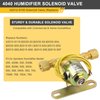 4040 Humidifier Solenoid Valve Replacement 24V,2.3W,60Hz Brass Humidifier Solenoid Valve Replace Parts:A2012-S118,B2035-S2,B2035-S5 compatible with A-prilaire Humidifier 400, 500, 600 and 700 series