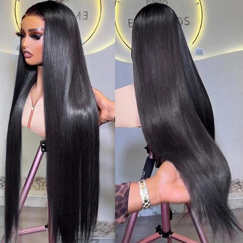 Tuneful 13x6 Lace Front Wigs Human Hair Pre Plucked 220 Density 26 Inch Straight Lace Front Wigs Human Hair Pre Plucked HD Lace Frontal Wigs Human Hair for Women Glueless Wigs