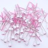 20 Pcs Pink Lash Disposable Mascara Brushes Diamond Eyelash Spoolies Makeup Brush Mascara Wand in Sanitary Tube Lash Supplies
