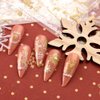 JMEOWIO 9 Sheets Christmas Glitter Nail Art Stickers Decals Self-Adhesive Snowflake Winter Holiday White Nail Supplies Nail Art Design Decoration Accessories