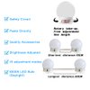 SICCOO Makeup Vanity Lights for Mirror, Hollywood Style LED Vanity Mirror Lights with 14 dimmable Bulbs, USB Cable, White
