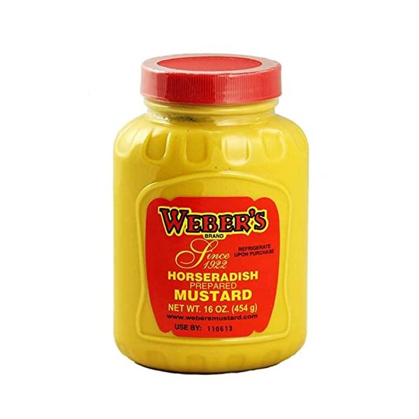 Buffalo's Own Weber's Brand Original Horseradish Mustard 16 ounce