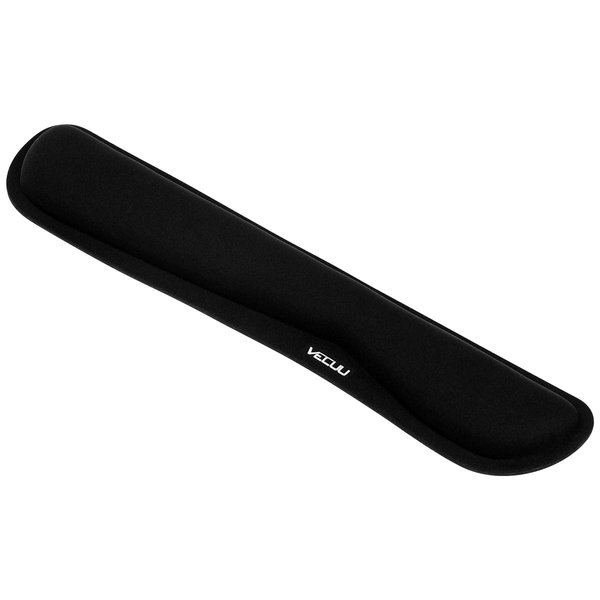 VECUU Keyboard Wrist Rest, Pad with Ergonomic Raised Memory Foam for Easy Typing & Pain Relief, Anti-Slip Wrist Support Suit for Computer, Laptop, Office, PC Gaming (Black)