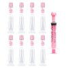 uadbau 8PCS Empty Lip Gloss Tubes - 10ml Clear Lip Balm Tubes with 5ml Syringes - Refillable Squeeze Tubes for Lip Gloss - Mini Cosmetic Soft Tubes for DIY Lip Gloss and Travel Toiletries