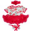 MAIHAO Reborn Baby Dolls Clothes for 17-22 Inch Newborn Baby Doll Girl, Baby Doll Clothes Outfit Accessories fit 17-22 Inch Baby Doll Girl (Red Tutu Skirt)