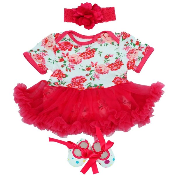 MAIHAO Reborn Baby Dolls Clothes for 17-22 Inch Newborn Baby Doll Girl, Baby Doll Clothes Outfit Accessories fit 17-22 Inch Baby Doll Girl (Red Tutu Skirt)