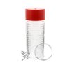 OnFireGuy Red Lid Capsule Tube & 20 AirTite 40.6mm Direct Fit Coin Holders | 1oz Silver Eagle Coin Holders | Plastic Coin Tube with Airtite H40 Coin Capsules for Silver Eagle Panda Libertad Kangaroo
