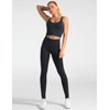 Dragon Fit High Waist Yoga Leggings with 3 Pockets,Tummy Control Workout Running 4 Way Stretch Yoga Pants Black