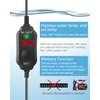 Kulife Fumak 100W Adjustable Aquarium Heater Super Short Submersible Fish Tank Heater Fish Heater with LED Digital Display Thermostat, for Tanks 10-20 Gallons