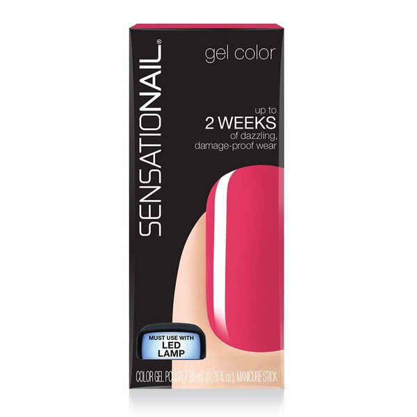 Sensationail Gel Polish, 0.25 oz, Pink Daisy