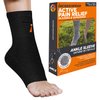 Incrediwear Ankle Sleeve – Ankle Brace for Joint Pain Relief, Sprained Ankle Support, Arthritis, Inflammation Relief, and Circulation, Ankle Support for Women and Men (Black, Small/Medium)