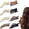 LifeDawn Flat Hair Clips for Women Girls,8PCS Flat Claw Clips French Hair Clips Duck Billed Hair Clips for Thick Hair Non-slip Hair Clips for Styling