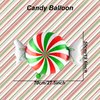 6 Pcs Candy Balloons, Red Green Candyland Balloons Christmas Foil Balloons for Christmas Balloons Decorations