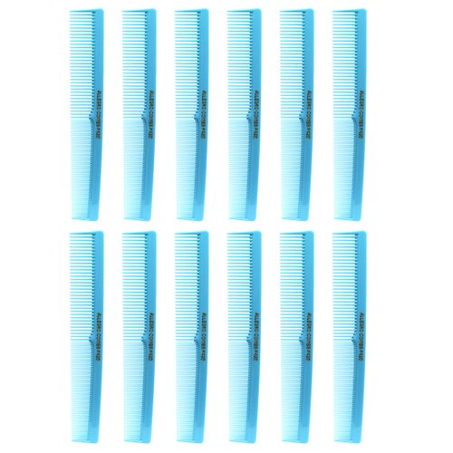 Allegro Combs 420 Hair combs Barber Comb Comb Set Hair Cutting Combs Pocket Comb Combs for Hair Stylist Styling Comb Baby Blue Combs 12 pk.