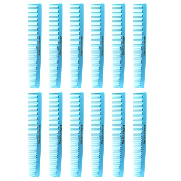 Allegro Combs 420 Hair combs Barber Comb Comb Set Hair Cutting Combs Pocket Comb Combs for Hair Stylist Styling Comb Baby Blue Combs 12 pk.