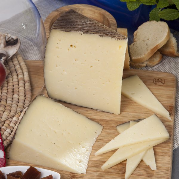 Manchego Cheese (1 lb) + Free Membrillo - Quince Paste - 1 container, 8.8 oz by Carmen & Lola