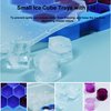 Ice Cube Trays for Freezer with Lid-37 Grid Silicone for Small Ice Cube Molds,Easy-Release Reusable in Organizer Bins or Ice Bucket for Cocktail bar or Iced Coffee Cup