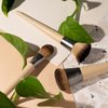 EcoTools Classic Foundation Makeup Brush, For Liquid & Cream Foundation, Streak-Free Makeup, Buildable Coverage, Eco-Friendly, Dense, Synthetic Bristles, Bamboo Handle, Vegan & Cruelty-Free 1 Count