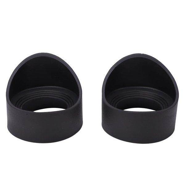 2Pcs Microscopes Rubber Eyecups, Professional Collapsible Eyepiece Eyeshields, Microscope Eye Guards Cups for 42mm to 48mm Lens