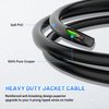 MECMO 4 Way Trailer End Connector Wire 5 Feet Jacketed Cable, Heavy Duty 18AWG 4 Pin Trailer Light Plug Color-Coded Pure Copper, Trailer-Side Male End Replacement 4 Flat Connector Trailer Hitch Wiring
