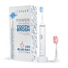 SPARX Electric Toothbrush for Teeth Whitening, Gum Care, & Polishing, Light Therapy Technology for Whiter Teeth & Healthy Gums, Rechargeable [White]