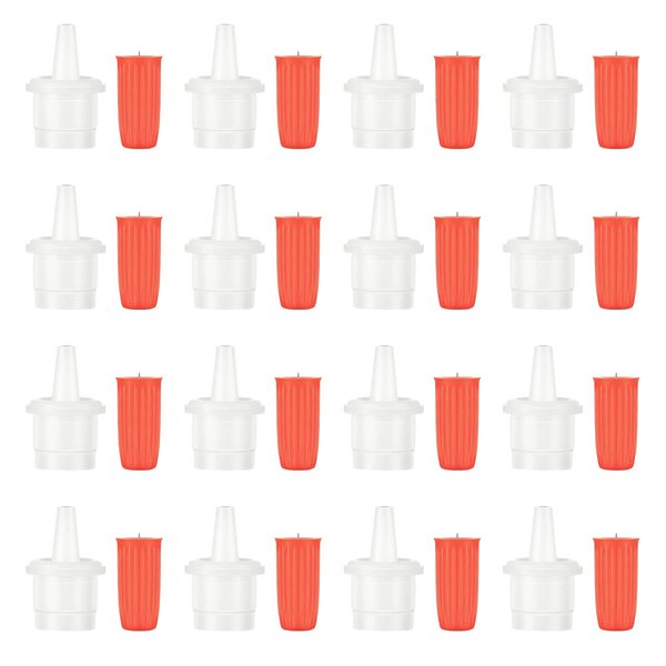 140 PCS Eyelash Glue Replacement Eyelash Glue Bottle Nozzle Caps Lash Glue Bottle Plug Glue Mouth Tips Glue Bottle Pins Blocking Needle for Home Salon Eyelash Extensions Tools
