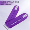 TopTie 2PCS Custom Spa Facial Headband Terry Cloth Skincare Head Wrap, Embroidery & Heat Transfer for White Headband