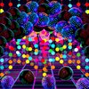 Glow in the Dark Party Supplies Glow Neon Party Supply Set, 98.4 ft 6 Rolls Blacklight Luminous Tape 14.4 ft Neon Streamer Garland 25 Pcs Fluorescent Balloon Decoration(Bright Dot)