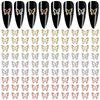 YECIRALA 90 Pieces 3D Butterfly Nail Charms for Nail Art 3D Butterfly for Nails Gold Silver Rose Gold Butterfly Charms for Acrylic Nails Craft Accessories for Women Girls Nail Jewelrys Decorations