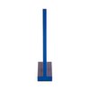 DFM Small Carpenters Square Work Tools w/Fixed Miter Angle Pin - Precision Woodworking Speed Square - 3.5" x 3.75" Size for Pocket 1/16" Scribe Holes 5 x 1/4" Pin Holes - Made in USA - English Blue