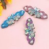 3Pcs Diamond Painting Hair Clips, 5D Bowknot Bobby Pins Girls Diy Diamond Hair Clip Butterfly Hairpin Elegant Barrettes Gift For Girls Daughter Best Friend Or Mather 8.5 * 3.5cm (D)