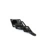 Medium black metal crystal diamond shaped hair pin alligator clip