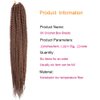 Mayloss 6 Packs/Lot (14/18/24/30) inch 1cm 20 Strands/Pack Thin 3X Box Braid Crochet Hair Extensionin Diameter 3X Synthetic Braid Hair Extensions Crochet Braids Hair Color(30Inch 30)