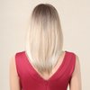 testar Blonde Wigs For White Women Blonde Bob Wigs with Curtain Bangs Women Wigs Layered Short Blonde Wigs Synthetic Wig for Daily Party Use