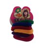 Generic Jyotienterprisess Hair Rubber Bands Pack of 6 Elastic Material, Strong and Durable, for Various Hairstyles Multicolor