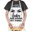BWWKTOP Eyelash Apron For Lash Tech With Pockets Lash Technician Apron Lash Artist Gifts Adjustable Apron For Lash Boss Salon (Lashes my thing)