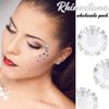 1440pcs SS16 4.0mm Crystals White Flatback Rhinestones Bulk K9 Glass Crystal Clear Gems Round Beads Stones Diamonds Nail Charms Jewels Nail Art Supplies Decor for Nails Eyes Face Makeup Crafts DIY