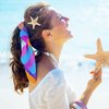 4 Pieces Starfish Hair Clip Mermaid Crown Mermaid Hair Accessories Mermaid Hair Clips Resin Sea Star Hairpins Pretty Beach Hairpin Hair Barrettes Mermaid Accessories for Women Girls(Starfish)
