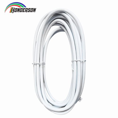 HONDERSON 10FT Outdoor Extension Cord-16/3 SJTW Durable White Extension Cable with 3 Prong Grounded Plug for Safety,Great for Outdoor Christmas Decorations