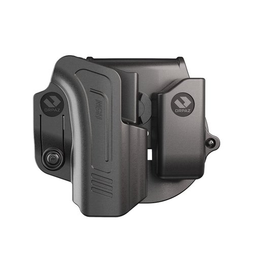 Orpaz C-Series Sig P320 Holster Compatible with Sig Sauer P320 OWB Holster - Unisex - Will Secure Your Handgun with a Tactical Appearance (R-Series Level I, with 9mm Sig P320 Magazine Holder)