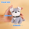 Niceup 20Pcs 4.5in Kids Mini Stuffed Dogs Puppies Bulk Adopt Puppy Pet Pawty Party Favors Small Plush Animals Cute Little Paw Pup Soft Plush Toys Doll for Blue Puppy Birthday Party