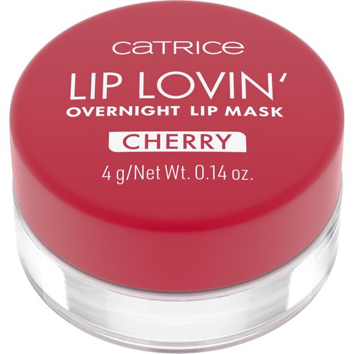 Catrice | Lip Lovin’ Overnight Lip Mask | Light Pink Tint, Shea Butter, Cherry Oil, & Vitamin E | Vegan, Gluten Free, Cruelty Free (020 | Cherry Pop)
